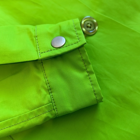 Urban Outfitters Lime Green Jacket Trench Coat in Size XS - Picture 3 of 5